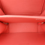Lambskin Quilted Top Handle Mini Vanity Case Pink