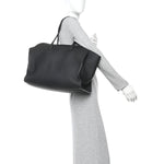 Matte Grained Calfskin Marlo 17 Black
