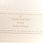 Taurillon Capucines East West Mini Optic White