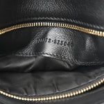 Roxy Calfskin Web Medium Studded Blondie Shoulder Flap Bag Black