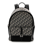Oblique Calfskin 8 Backpack Beige Black