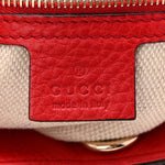 Pebbled Calfskin Medium Soho Chain Shoulder Bag Tabasco Red