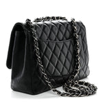 Caviar Quilted Jumbo Single Flap Black