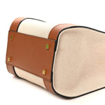 Canvas Calfskin Small Vlogo Signature Handbag Beige Selleria