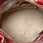 Vernice Naplack Small Soho Top Handle Satchel Uniform Red