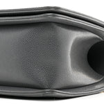 Caviar Quilted Medium Boy Flap Dark Grey
