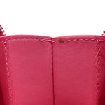 Patent Round As Earth Evening Bag Pink