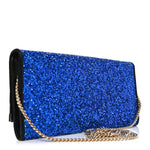 Glitter Milla Wallet on Chain Navy