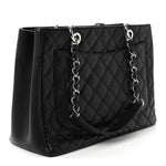 Caviar Quilted Grand Shopping Tote GST Black