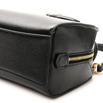Tumbled Buffalo Nano Antigona Cube Bag Black
