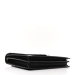 Calfskin Crocodile Embossed Gaby Satchel Black