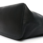 Pebbled Calfskin Large Soho Hobo Black
