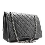 Aged Calfskin Quilted 2.55 Reissue 226 Flap Black