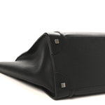 Drummed Calfskin Mini Luggage Black