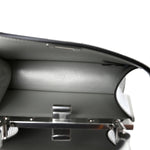 Iridescent Crystal Vitello Laminato Suede FF Petite Peekaboo I SEE U Satchel Cappuccino