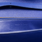 Box Calfskin Medium Classic Box Flap Bag Indigo
