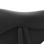 Grained Calfskin Saddle Bag Black