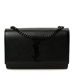 Grain De Poudre Small Classic Monogram Monochrome Kate Satchel Black