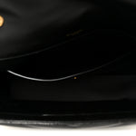 Lambskin Chevron Quilted Large Loulou Black