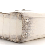 Niloticus Crocodile Himalaya Crystal Mini Lady Dior White