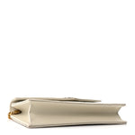 Grain De Poudre Matelasse Chevron Monogram Envelope Chain Wallet Crema Soft