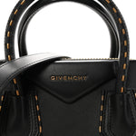 Calfskin Chain Detail Small Antigona Black