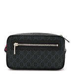 Soft GG Supreme Monogram Web Belt Bag Black Grey