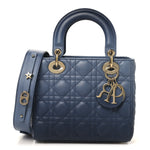 Lambskin Cannage Gradient Small My ABCDior Lady Dior Indigo Blue