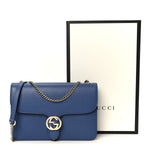 Dollar Calfskin Small Interlocking G Shoulder Bag Caspian