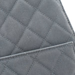 Canvas Quilted Medium Chanel 25 Handbag Dark Blue