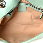 Calfskin Matelasse Small GG Marmont Shoulder Bag Water Green