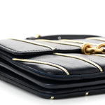 Lambskin Quilted Le Maillon Satchel Marine