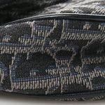 Oblique Mens Saddle Bag Black Blue