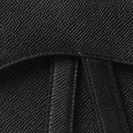 Grained Calfskin Saddle Bag Black