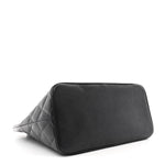 Caviar Quilted Medallion Tote Black