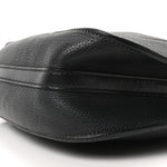 Grained Calfskin Mini Hayley Hobo Black