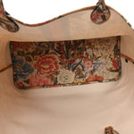 GG Supreme Monogram Water Flora Web Large Ophidia Tote Beige White Multicolor