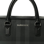 London Check Ainsworth Briefcase Dark Charcoal