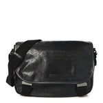 Imprime Monogram Medium Double Buckle Flap Messenger Bag Black