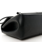 Calfskin Medium Falcon Shoulder Bag Black