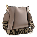 Eco Alter Nappa Perforated Logo Mini Crossbody Dark Taupe
