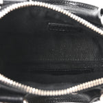Agneau Arena Crystal Neo Nano Cagole Handbag Black