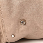 Metallic Calfskin Medium Paddington Satchel Taupe