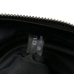 GG Supreme Monogram Appia Calfskin Web Flat Messenger Bag Black Grey