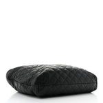 Lambskin Quilted Maxi Icare Shopping Tote Black