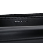 Aged Calfskin Quilted Lucky Charms 2.55 Reissue Wallet On Chain WOC Black