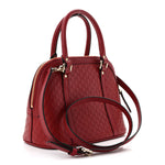 Soft Microguccissima Mini Dome Bag Rosso