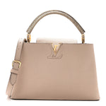 Taurillon Snakeskin Capucines PM Galet