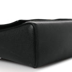 Grainy Calfskin Note Crossbody Bag Black