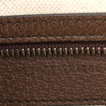 GG Supreme Monogram Textured Dollar Calfskin Web Ophidia Wristlet Shoulder Bag Beige Ebony New Acero